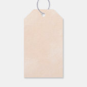 グリーンアボカドス水の色のパターンありがとう ギフトタグ (裏面)