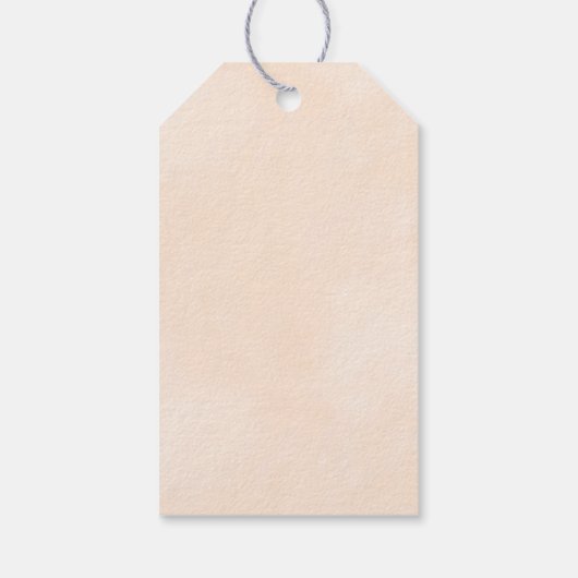 グリーンアボカドス水の色のパターンありがとう ギフトタグ (裏面)