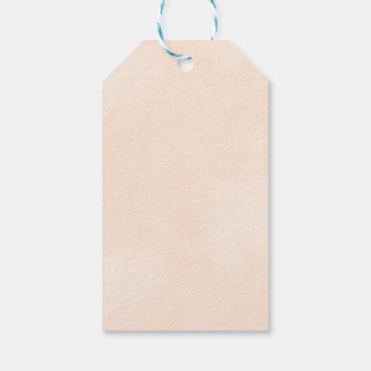 グリーンアボカドフルーツin水彩色ハッピーバースデー ギフトタグ (裏面)