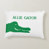 グリーンアリゲーター装飾用クッション アクセントクッション (裏面)