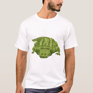 グリーンアリゲーター グラフィック ワイルドワニ イラスト Tシャツ