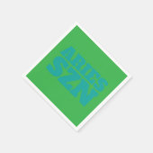 グリーンアリーSZN カッコいい スタンダードカクテルナプキン (角)