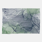 グリーンアルコールインク キッチンタオル (横)