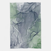 グリーンアルコールインク キッチンタオル (縦)