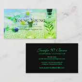 グリーンアロマセラピーヘルス必須油 名刺 (正面/裏面)