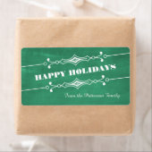 グリーンアングルシャルボードホリデーラベル ラベル (インサイチュ)