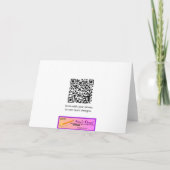 グリーンアンスリウムハートトロピカルフラワー悔やみや弔慰 カード (裏面)