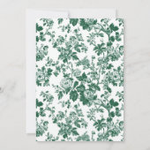 グリーンアンティークチノイスリーSweet sixteen 招待状 (裏面)