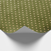 グリーンアンドクラフトレトロクリスマス ラッピングペーパー (角)