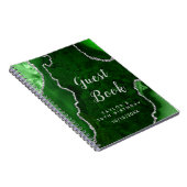 グリーンアンドシルバーアゲート誕生日ゲストブック ノートブック (右側)