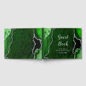 グリーンアンドシルバーゲート大理石誕生日 ゲストブック (全面)