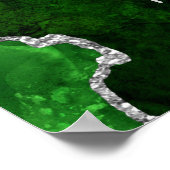 グリーンアンドシルバーゲート誕生日へようこそ ポスター (角)