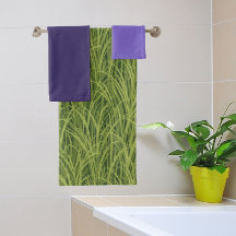 グリーンアンドパープルアイリスヴィンテージ植物芸術