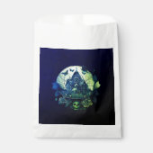 グリーンアンドパープルゴシックハ幽霊のよく出るウス フェイバーバッグ (正面)