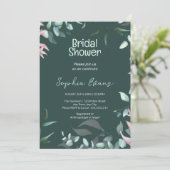グリーンアンドピンクグリーナリーグリーンブライダルシャワー 招待状 (スタンド正面)
