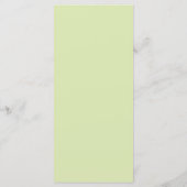 グリーンアンドピーチ赤面パーソナライズされたとゲスト名 メニュー (裏面)