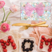 グリーンアンドブルーガーデンパーティー ラッピングペーパー