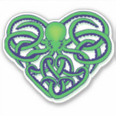 グリーンアンドブルートライバルタコタトゥーデザインデカール シール (正面)