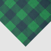 グリーンアンドブルーバッファロープレイドティッシュペーパー 薄葉紙