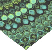 グリーンアンドブルーピーコックデザイン ロングテーブルランナー (コーナー)