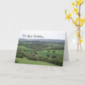 グリーンアンドプレザントランド誕生日カード カード (黄色い花)