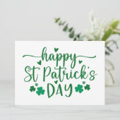 グリーンアンドホワイトハッピーセントパトリックカスタムズ・デイ シーズンカード (スタンド正面)