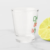 グリーンアンドレッドクローバーSt patricks day ショットグラス (左)