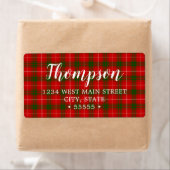 グリーンアンドレッドデュークオブロスセイタータンチェック ラベル (インサイチュ)