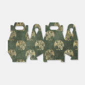 グリーンアンド金ゴールドヴィンテージドラゴン フェイバーボックス (折り畳みなし)