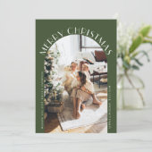 グリーンアーエレガントチカーブメリークリスマスフォト シーズンカード (スタンド正面)