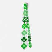 グリーンアーガイルカスタムネクタイ ネクタイ (正面)