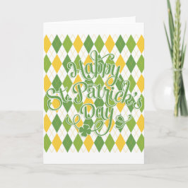 グリーンアーガイル - ハッピーハセントパトリックの日 カード