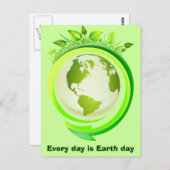 グリーンアースのはがき ポストカード (正面/裏面)