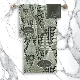 グリーンアースのクリスマスパターン#6 ID1009 バスタオルセット