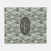 グリーンアースのクリスマスパターン#6 ID1009 フリースブランケット (正面(横))