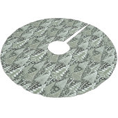 グリーンアースのクリスマスパターン#6 ID1009 ブラッシュドポリエステルツリースカート (アングル)