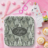 グリーンアースのクリスマスパターン#6 ID1009 ペーパープレート (パーティー)