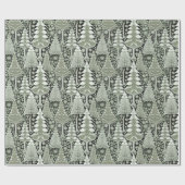 グリーンアースのクリスマスパターン#6 ID1009 ラッピングペーパー (フラット)