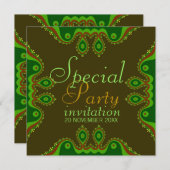 グリーンアース女神スペシャルパーティの招待状 招待状 (正面/裏面)