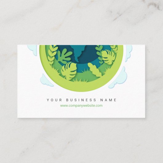 グリーンアース環境 名刺 (裏面)