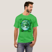 グリーンアース – エコ認識度 Tシャツ (正面フル)