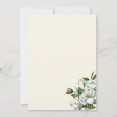 グリーンアーチホワイトフローラブライダルシャワー招待 招待状 (裏面)