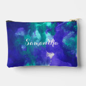 グリーンアートとパープルアート アクセサリーポーチ (裏面)