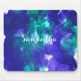 グリーンアートとパープルアート マウスパッド