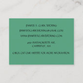 グリーンアート先生講師アートクラス 名刺 (裏面)