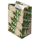 グリーンアーミーアクションマン ミディアムペーパーバッグ (正面アングル)