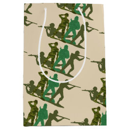 グリーンアーミーアクションマン ミディアムペーパーバッグ