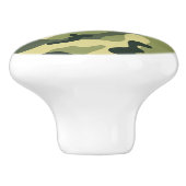 グリーンアーミーカモフラージュ迷彩柄ベッドルームドレッサー セラミックノブ (側面)