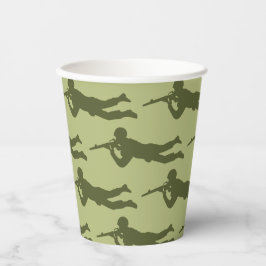 グリーンアーミースナイパーポーズ 紙コップ