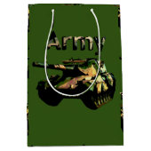 グリーンアーミータンク、中抱き枕 ミディアムペーパーバッグ (正面)